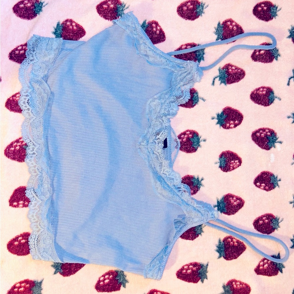 Blue Lace cropped cami